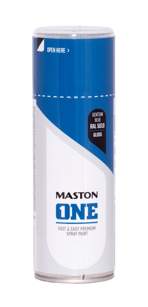 Maston ONE Akrylová farba v spreji Saténová RAL 5010 Horcovomodrá 400 ml