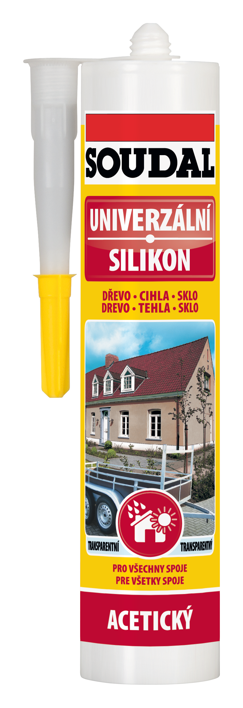 Soudal Univerzálny silikón 280 ml béžový