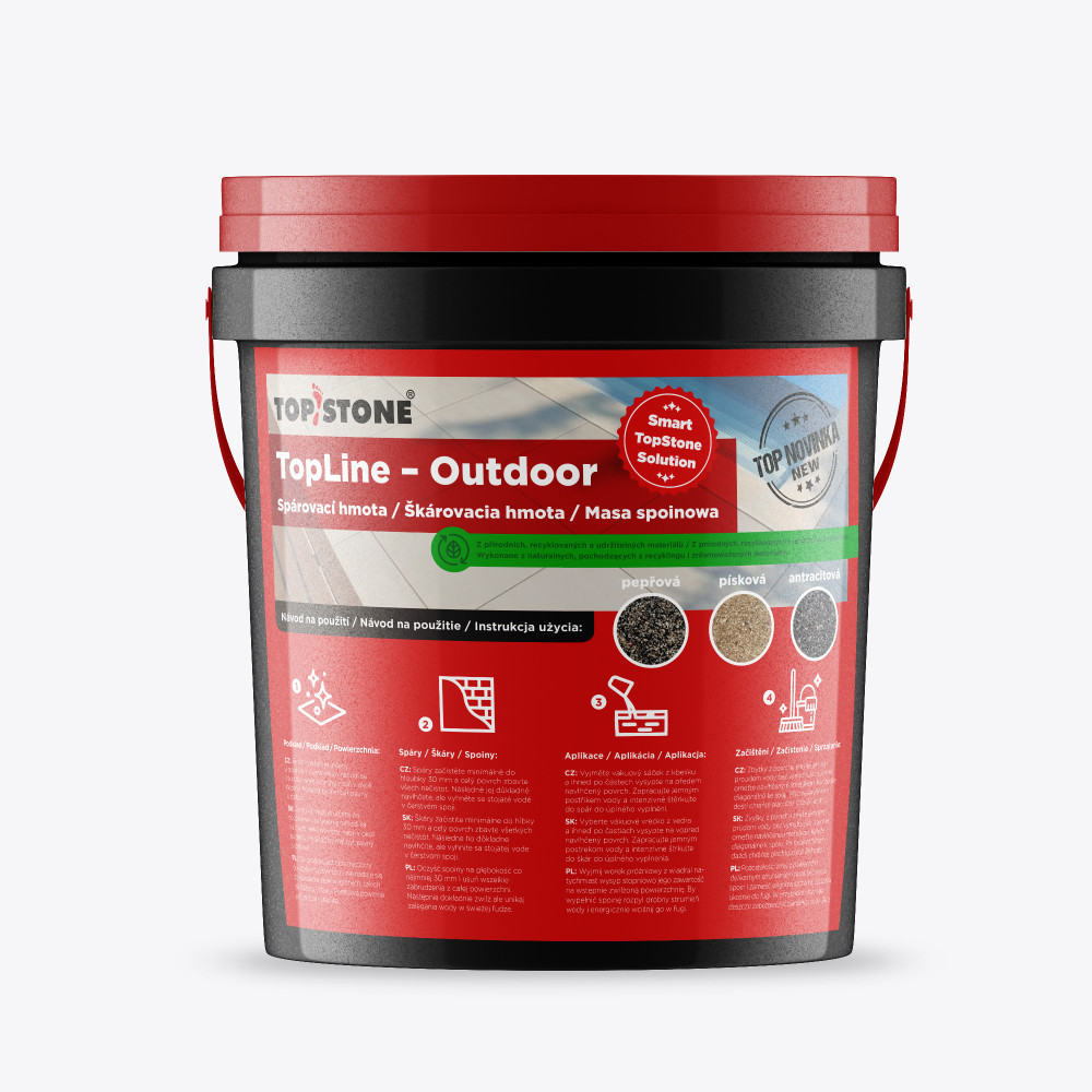 TOPSTONE Topline Outdoor Škárovacia hmota Piesková 12,5 kg 