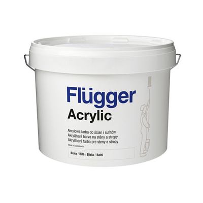 Flügger ACRYLIC PAINT Biela farba na steny a stropy