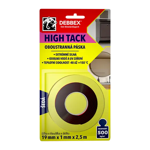 Den Braven Obojstranná páska HIGH TACK 19mm x 1mm x 2,5m