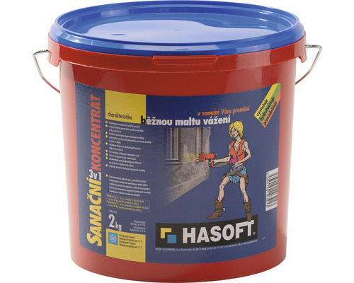 Hasoft Sanačný koncentrát 3v1 - zmes prevzdušňujúcich, hydrofobizačných a spevňujúcich prísad 2 kg