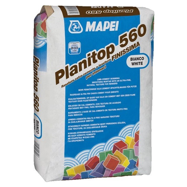 Mapei PLANITOP 560 Vápennocementová stierka na jemné vyhladzovanie omietok 20 kg