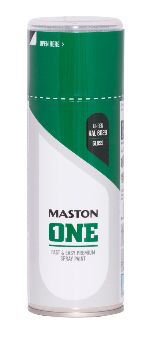 Maston ONE Akrylová farba v spreji Lesklá RAL 6029 Zelená 400 ml