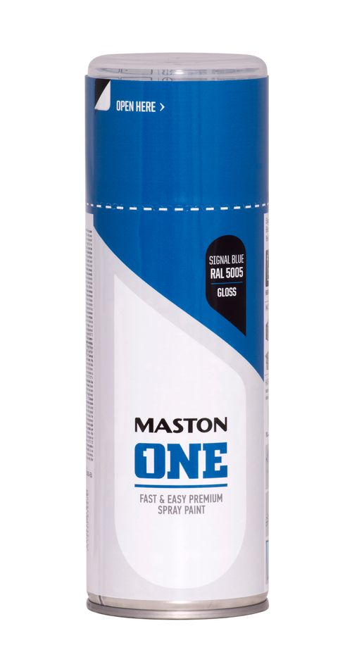 Maston ONE Akrylová farba v spreji Lesklá RAL 5005 Signálna modrá 400 ml
