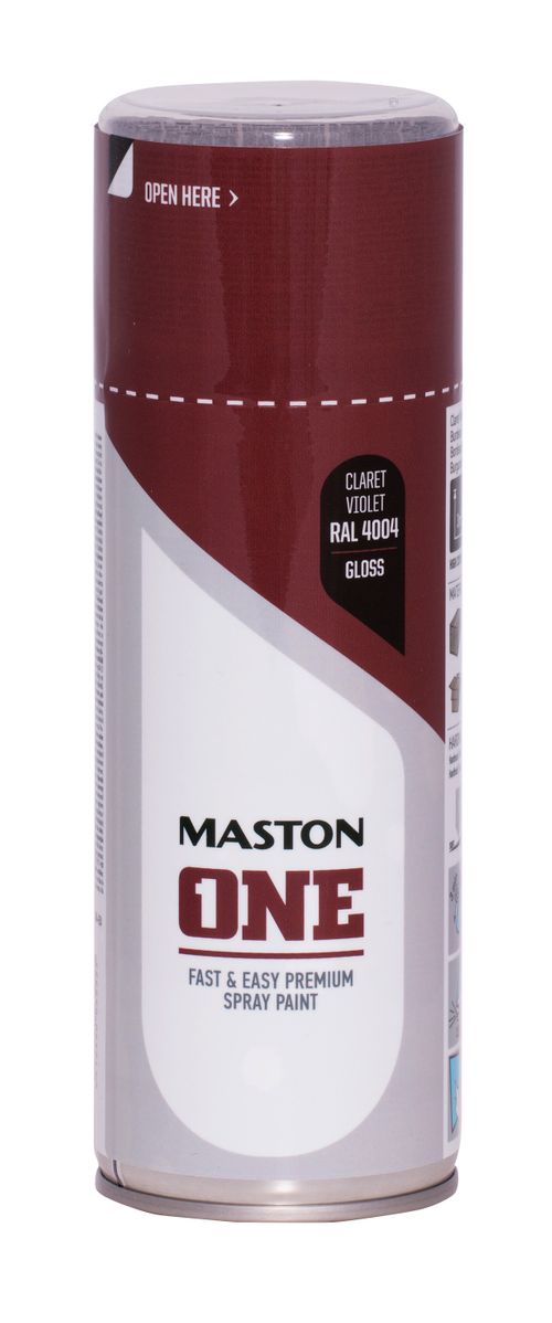 Maston ONE Akrylová farba v spreji Lesklá RAL 4004 Bordovofialová 400 ml