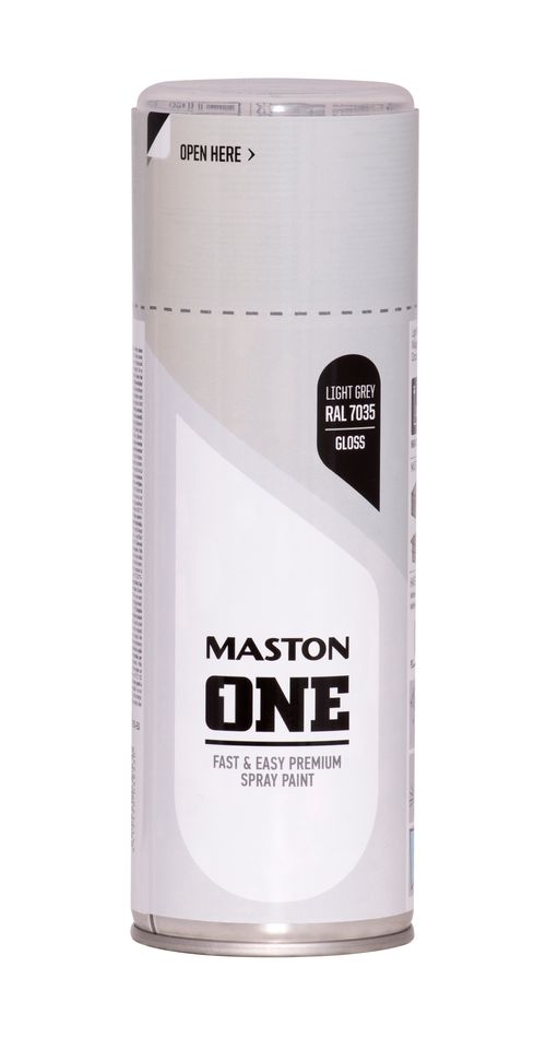 Maston ONE Akrylová farba v spreji Lesklá RAL 7035 Svetlosivá 400 ml