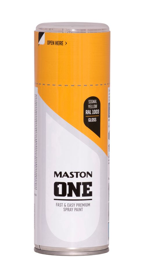 Maston ONE Akrylová farba v spreji Lesklá RAL 1003 Signálne žltá 400 ml