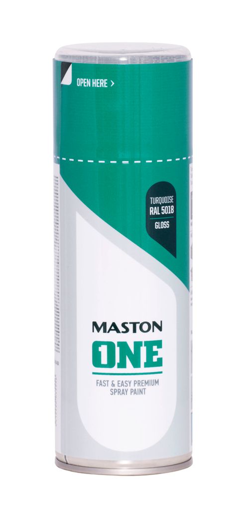 Maston ONE Akrylová farba v spreji Lesklá RAL 5018 Tyrkysová 400 ml