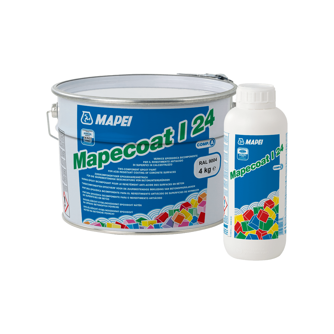 Mapei MAPECOAT I 24 Dvojzl. ochranný náter podláh, nádrží a betónových potrubí, Šedá RAL 7001, 5 kg