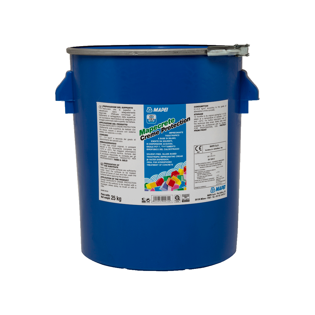 Mapei MAPECRETE CREME PROTECTION  hydrofóbna úprava betónových povrchov 25 kg 