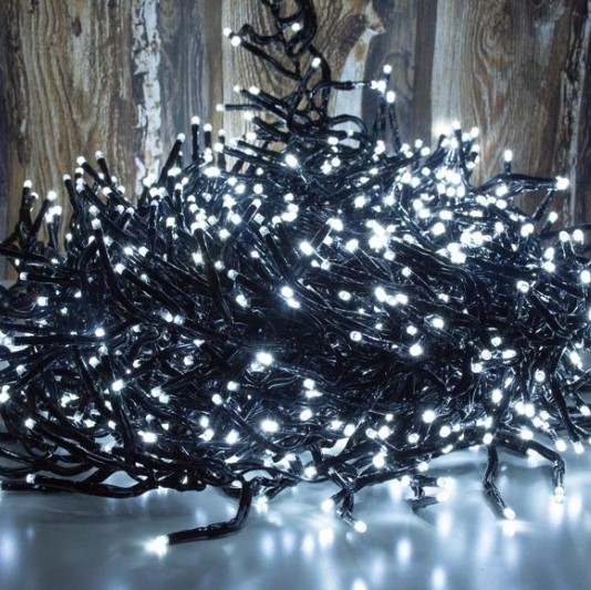 Vianočná reťaz MagicHome 10 m, 1120 LED studená biela, 230 V, exteriér
