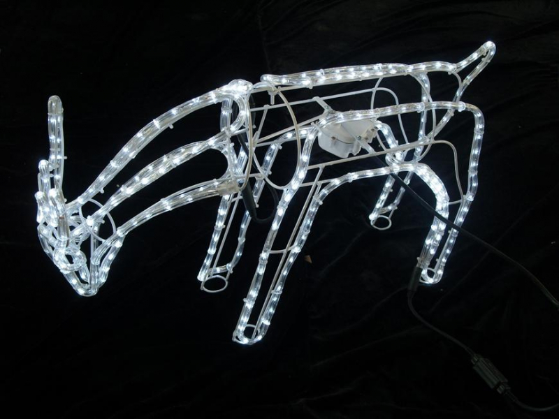 Dekorácia MagicHome Vianoce, 216 LED studená biela, s otočnou sklonenou hlavou