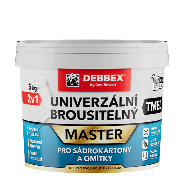 Den Braven Univerzálny brúsiteľný tmel 1,5 kg kelímok