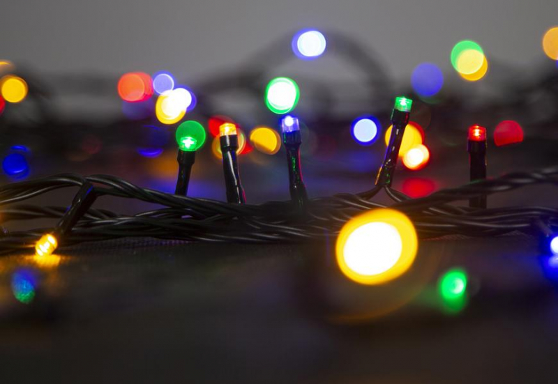 Vianočná reťaz Multi-Connect Star line 10 m, 120 LED multicolor, 230 V, exteriér