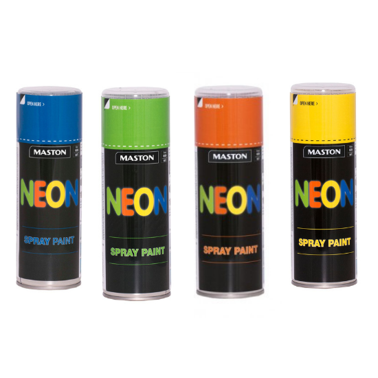 MASTON Neon Spraypaint Neónový sprej 400 ml 