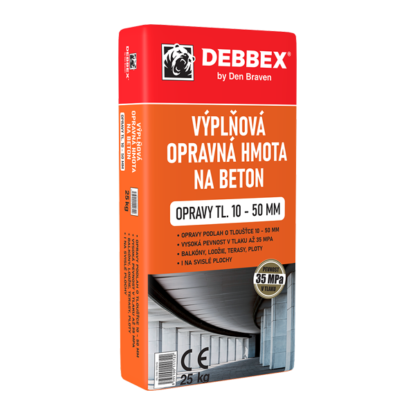 Den Braven Opravná hmota na betón VÝPLŇ 25 kg