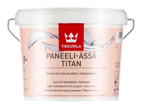 Tikkurila PANEELI ÄSSÄ TITAN Polomatný lak na drevené obklady v interiéri 