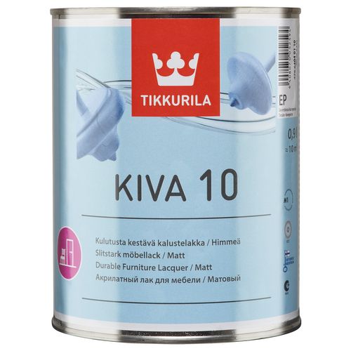 Tikkurila KIVA 10 Nežltnúci nábytkový lak matný 0,9 L