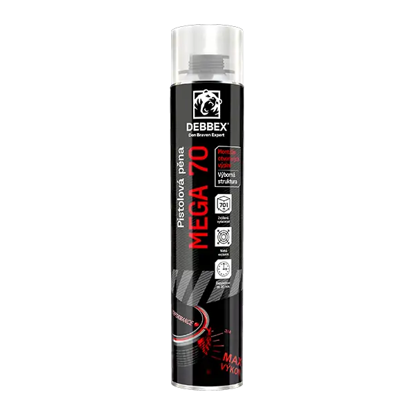 Den Braven Pištoľová pena MEGA 70 870 ml