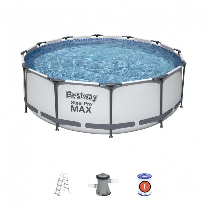 Bestway® Bazén Steel Pro MAX 56418, pumpa, rebrík, 3,66 x 1,00 m