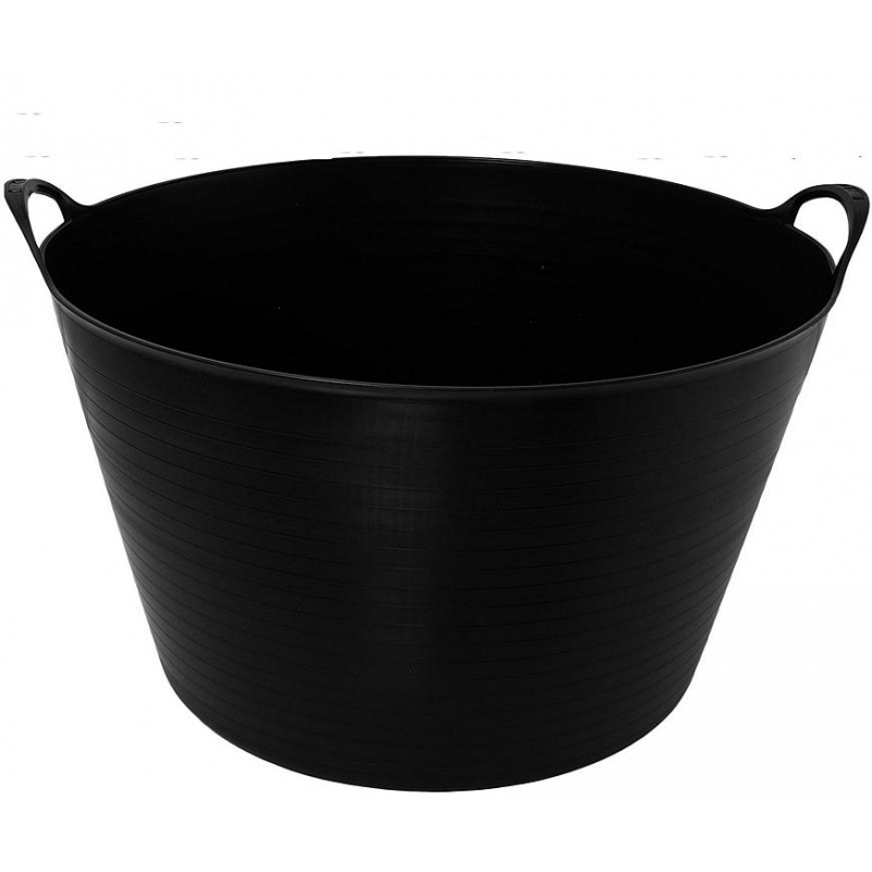 Vedro Strend Pro Flexi, čierne, stavebné, s ušami