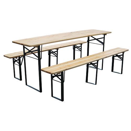 Set pivný DORTMUND Standard3, stôl 175x46x77 cm, 2x lavica 175x23x47 cm