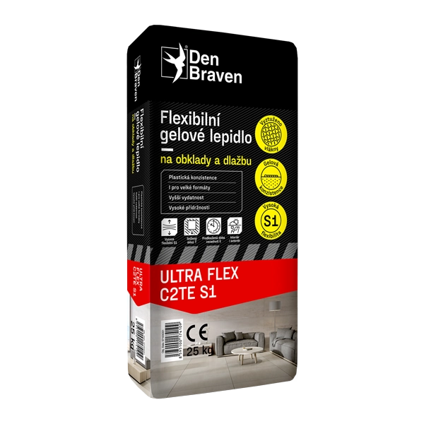 Den Braven Flexi gelové lepidlo na obklady a dlažbu ULTRA FLEX C2TE S1 25 kg
