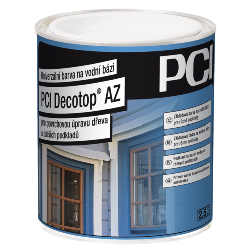 PCI Decotop® AZ vodouriediteľný náter na úpravu dreva a iných podkladov, Biela