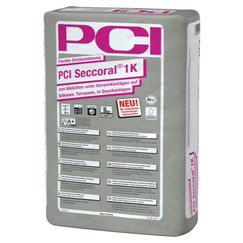 PCI Seccoral® 1K Pružná hydroizolačná stierka pod keramické obklady a dlažby