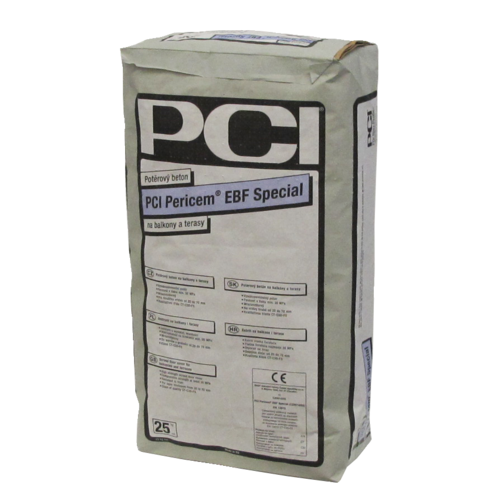 PCI Pericem® EBF Special Poterový betón na balkóny a terasy 25 kg