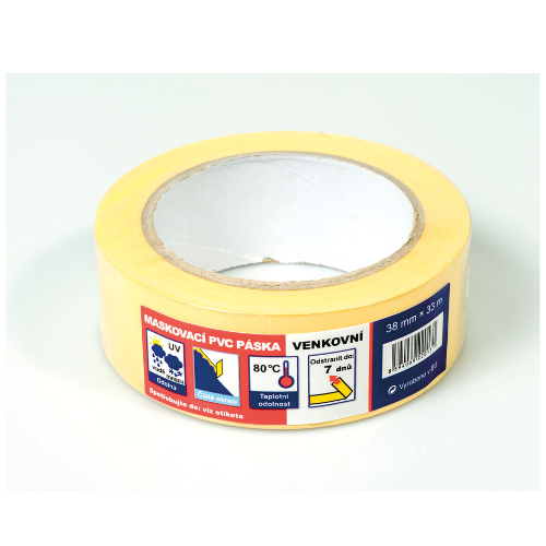Páska PVC jemne ryhovaná UV stabilná 48mm x 25m, 24 ks