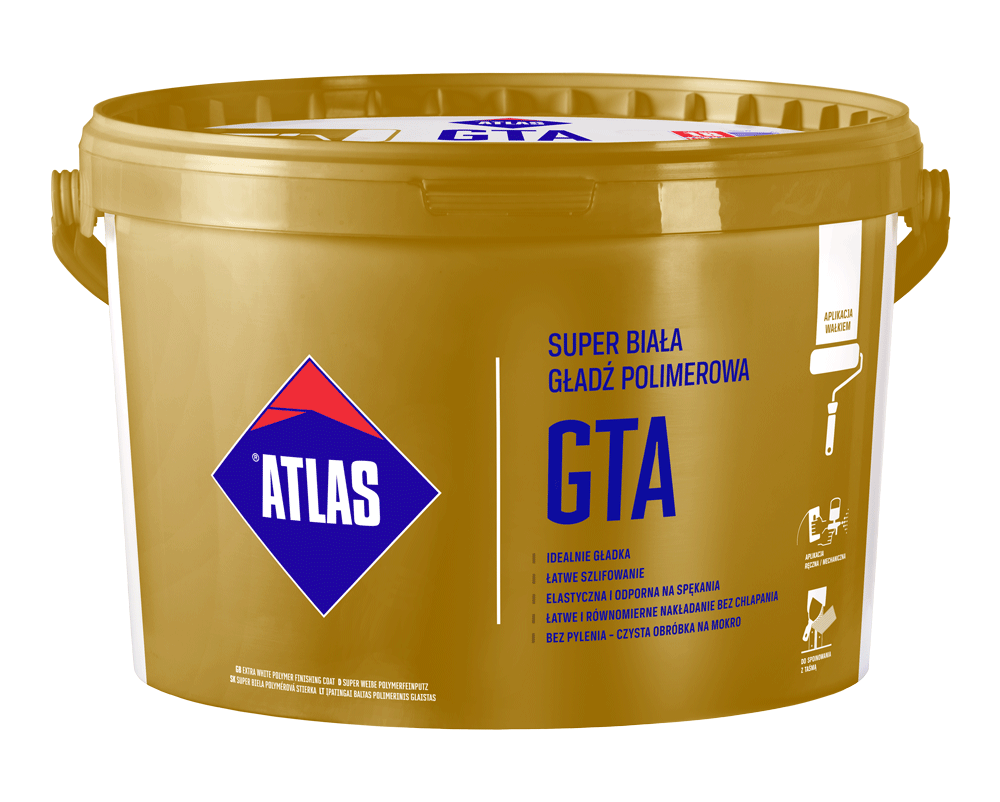 Atlas GTA Super biela polymérová stierka 18kg
