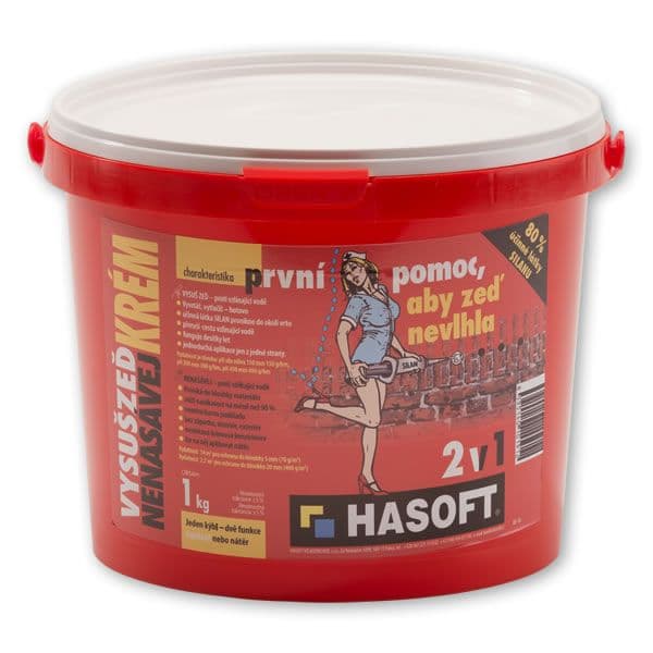 Hasoft STENUSUŠ KRÉM 1 kg - Prvá pomoc pre vlhkú stenu