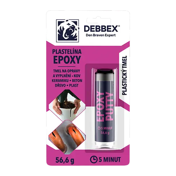 Debbex epoxy plastelína lepiaca a tesniaca epoxidová hmota 56,6 g