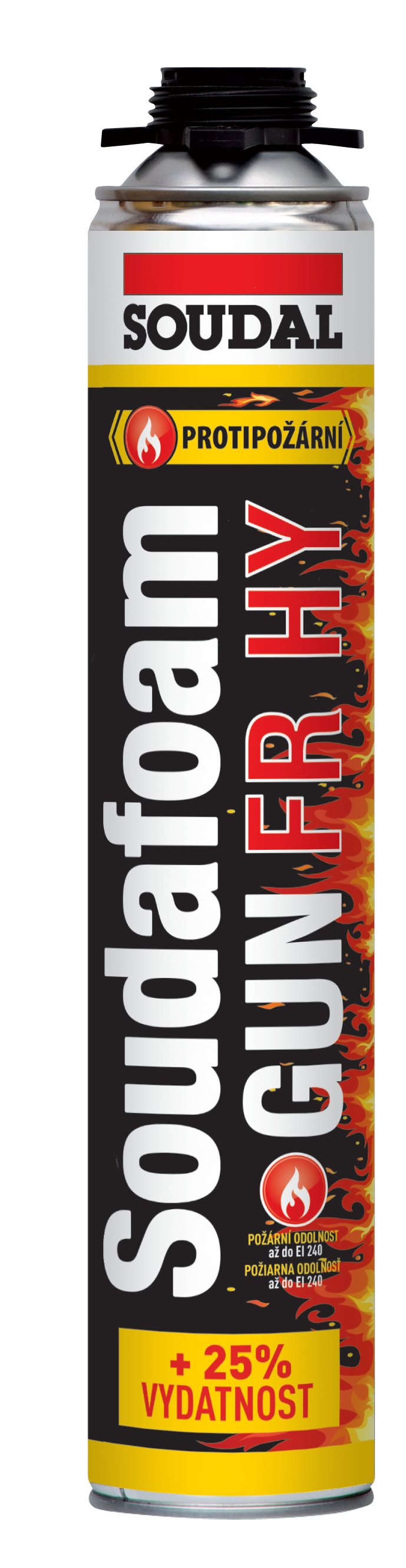 Soudal Soudafoam FR HY Gun montážna pena pištoľová 750ml