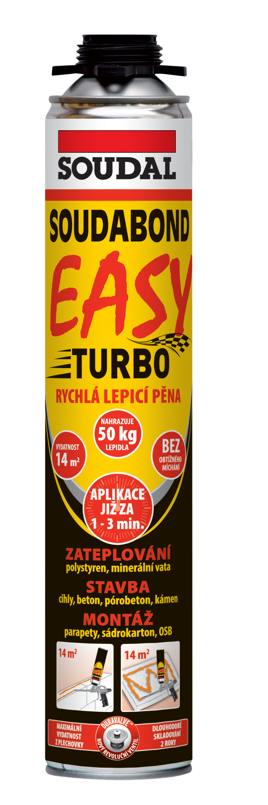 Soudal Soudabond EASY Turbo pištoľová 750 ml