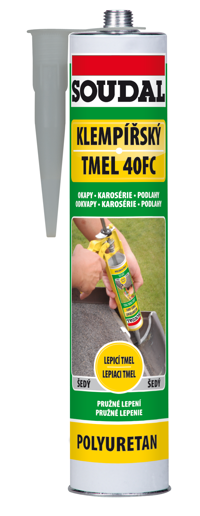Soudal Klampiarsky tmel 40FC 280 ml svetlo šedý