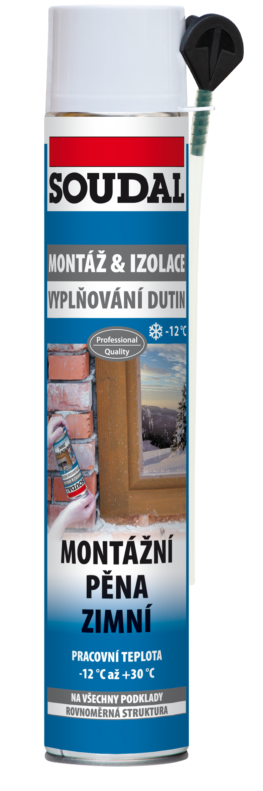 Soudal Montážna pena zimná trubičková 750 ml