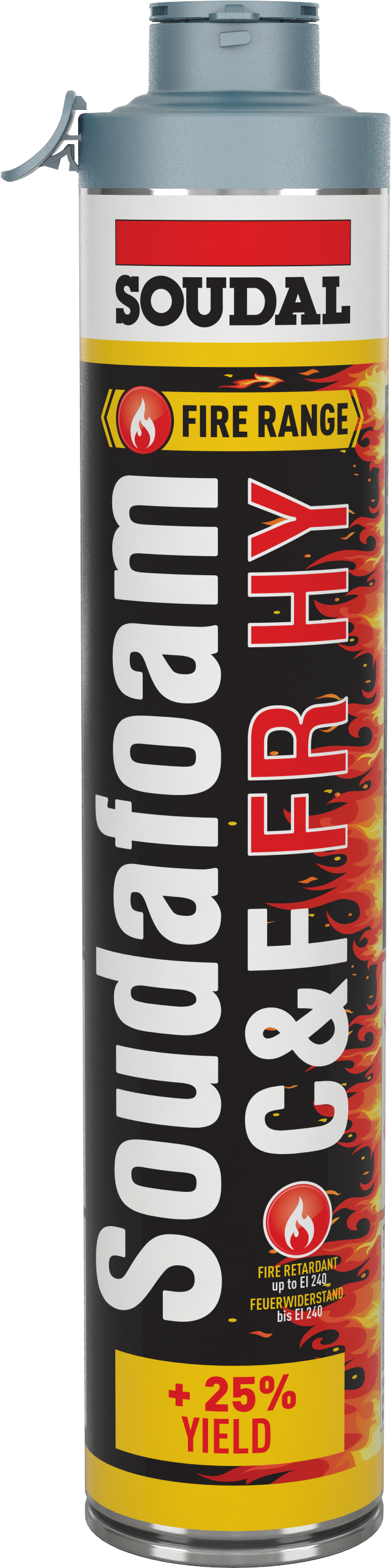 Soudal Soudafoam FR HY CLICK&FIX Protipožiarna PU pena 750 ml
