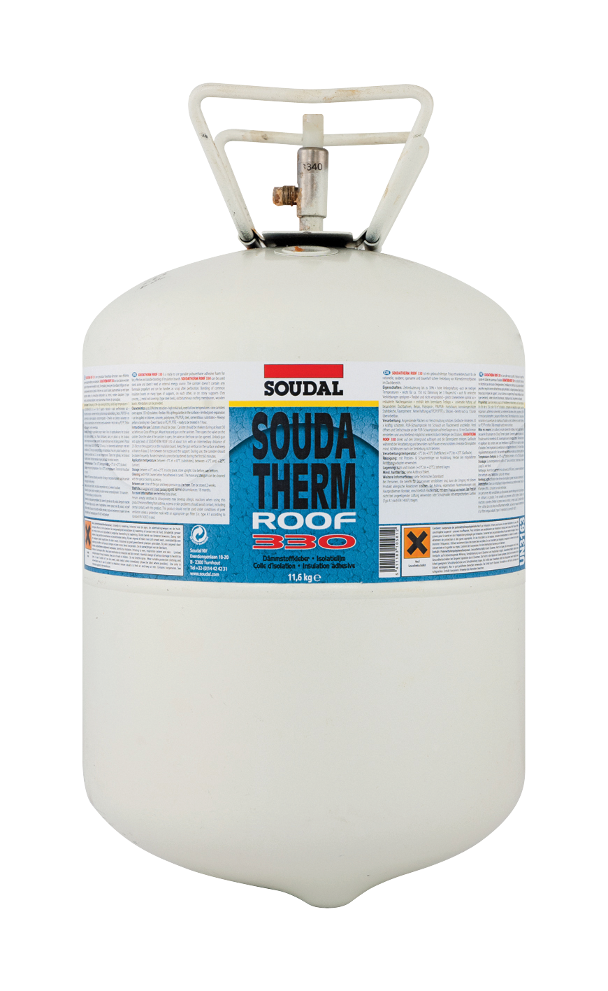 Soudal Soudatherm Roof 330 Lepenie zateplenia plochých striech 10,4 kg