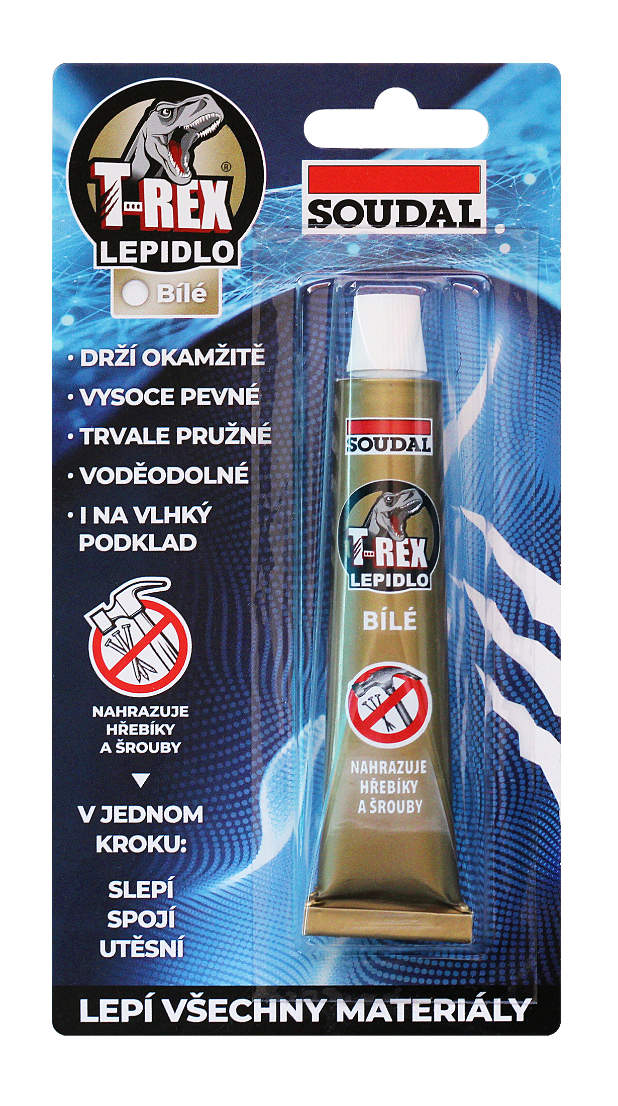 Soudal T-REX Lepidlo biele 25 ml