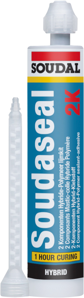 Soudal Soudaseal 2K Dvojzložkový lepiaci tmel 250 ml Šedý