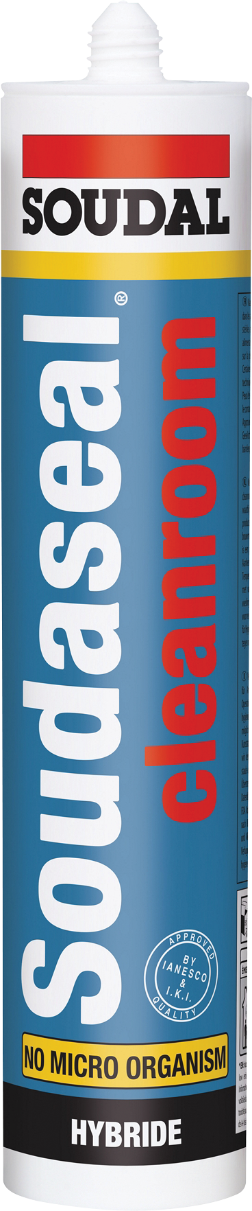 Soudal Soudaseal Cleanroom Chemicky neutrálny lepiaci tmel 290 ml Biely