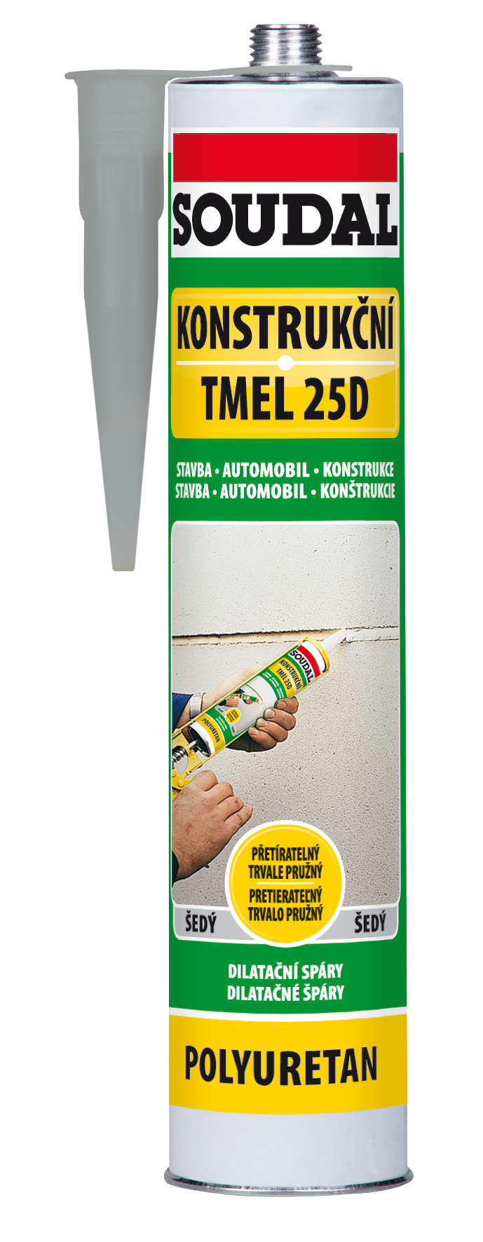 Soudal Konštrukčný tmel 25D biely 280ml