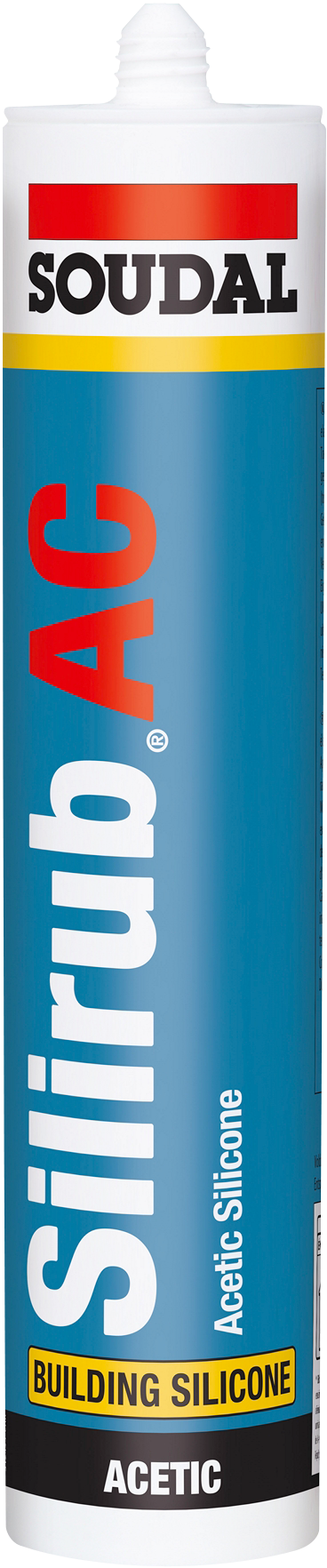Soudal Silirub AC silikón 300 ml transparentný