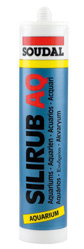 Soudal Silirub AQ Silikón pre akváriá 310 ml - čierny
