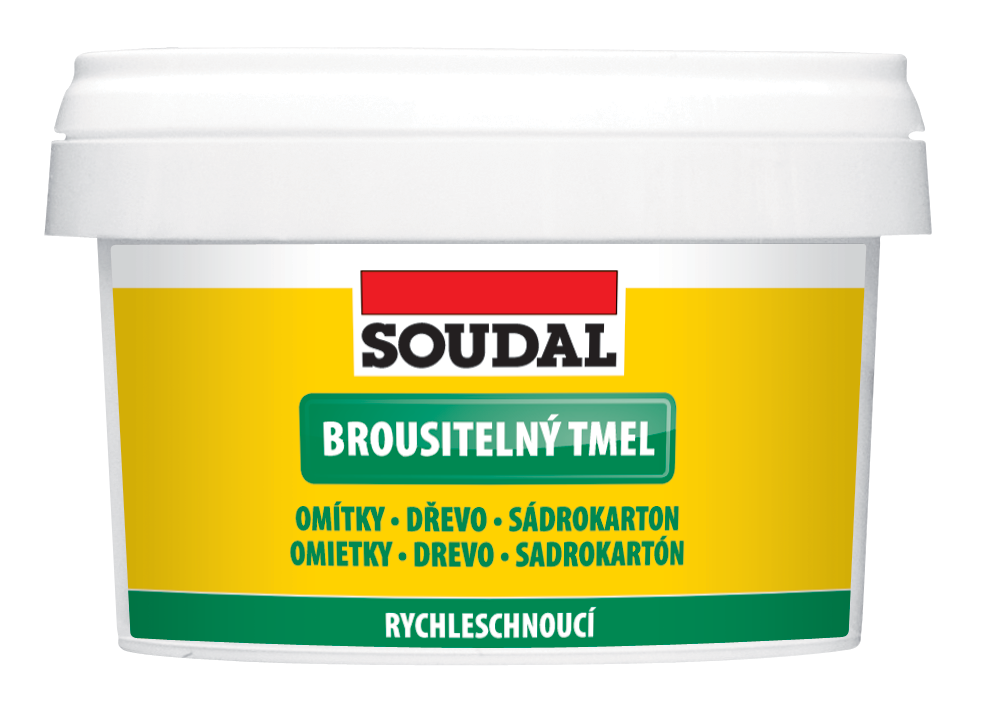 Soudal Brúsiteľný tmel 0,5 kg biely