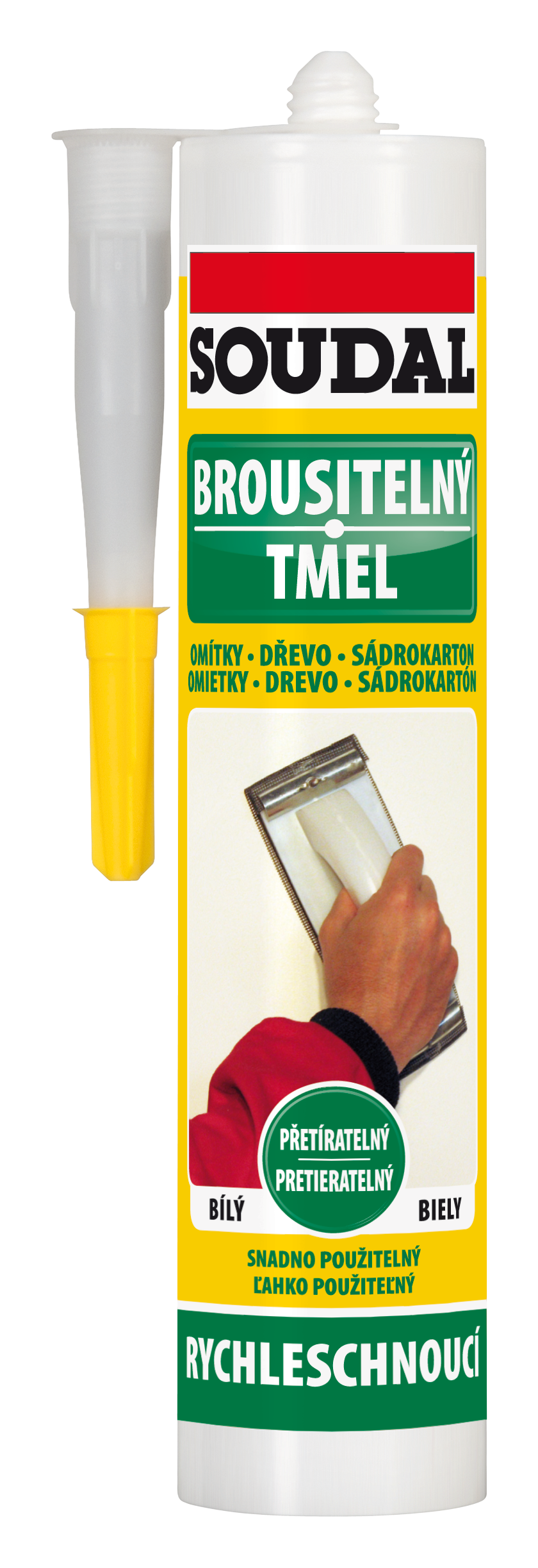 Soudal Brúsiteľný tmel 310 ml biely
