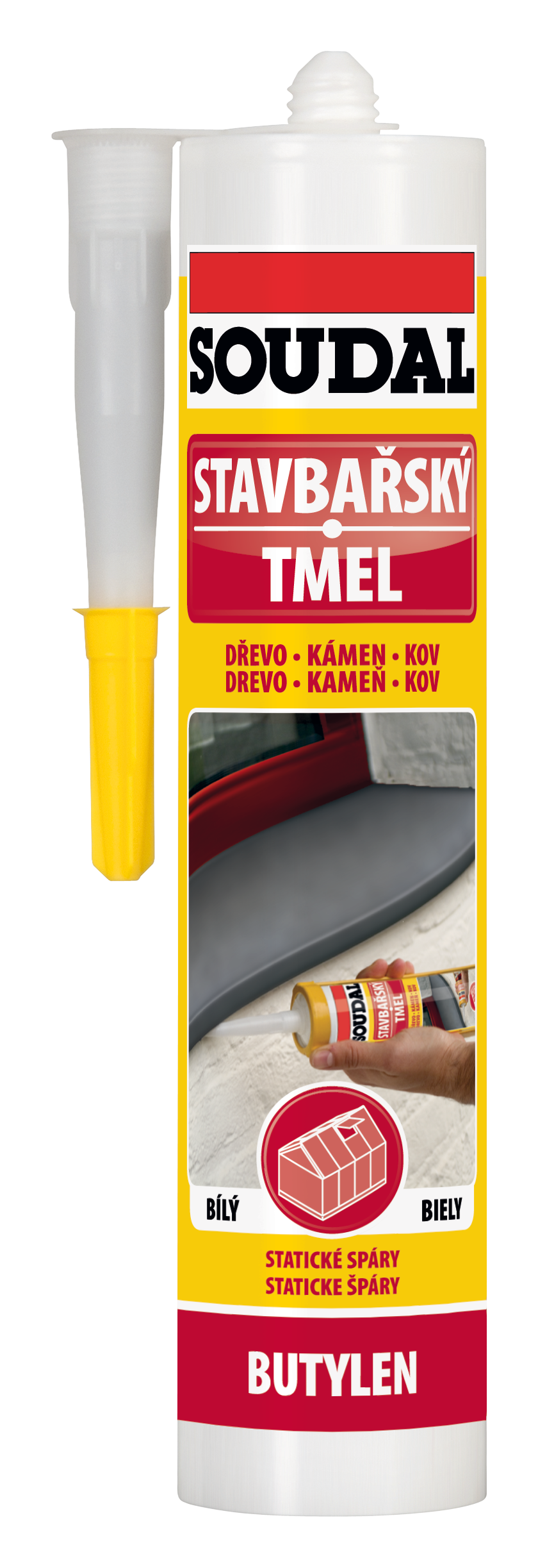 Soudal Stavbársky tmel biely 280 ml